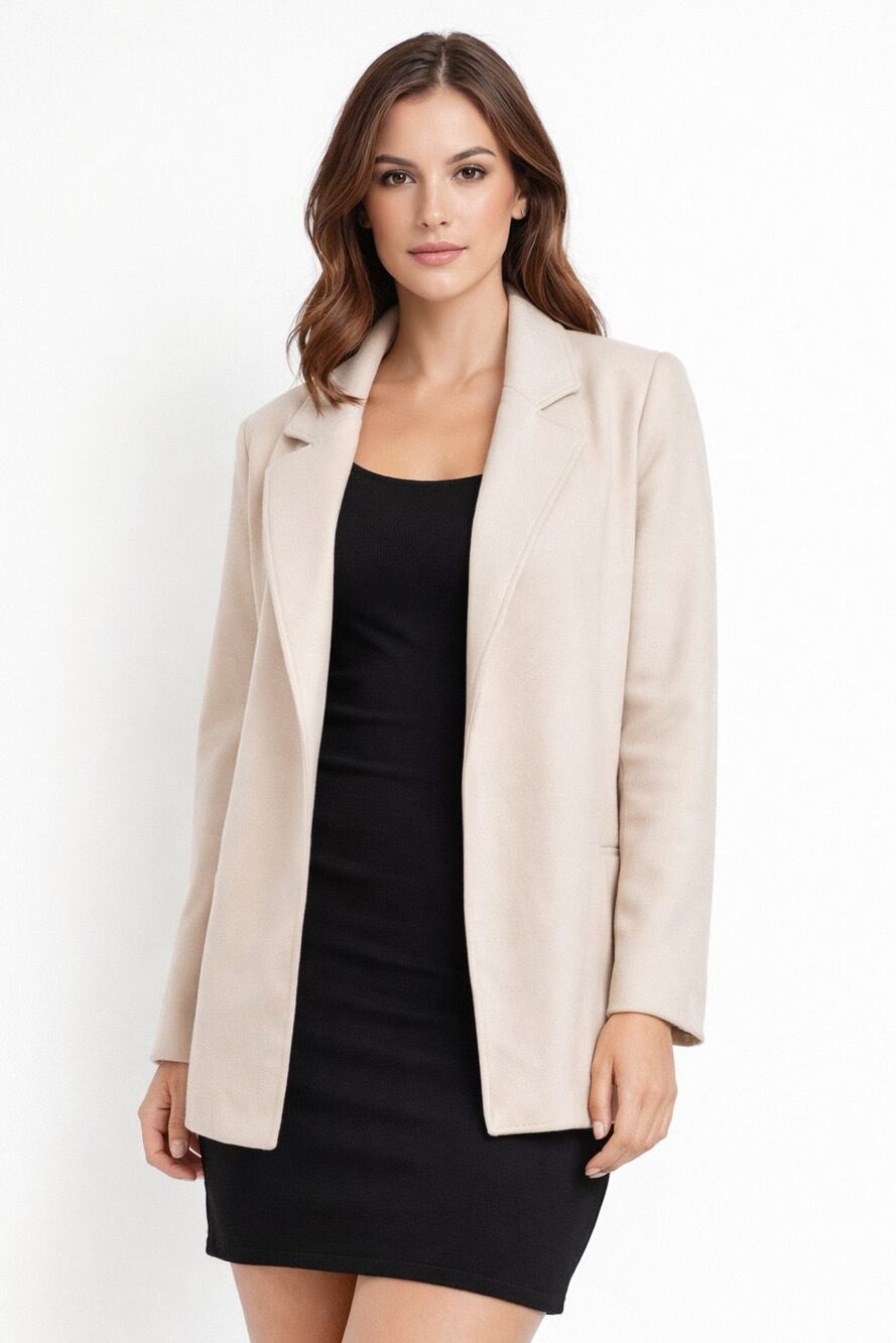 Womens Joie Open Front Blazer Size Small Jacket White Soft